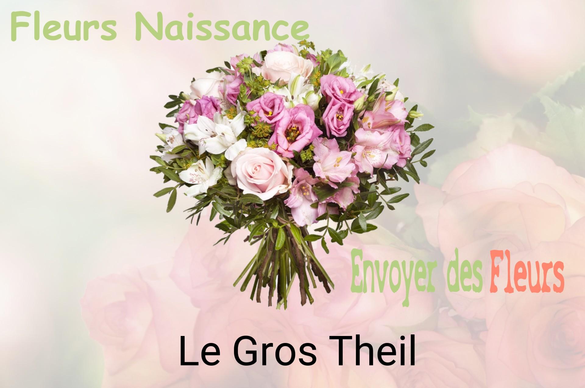 Bouquet de fleurs de naissance livré à Le Gros-Theil
