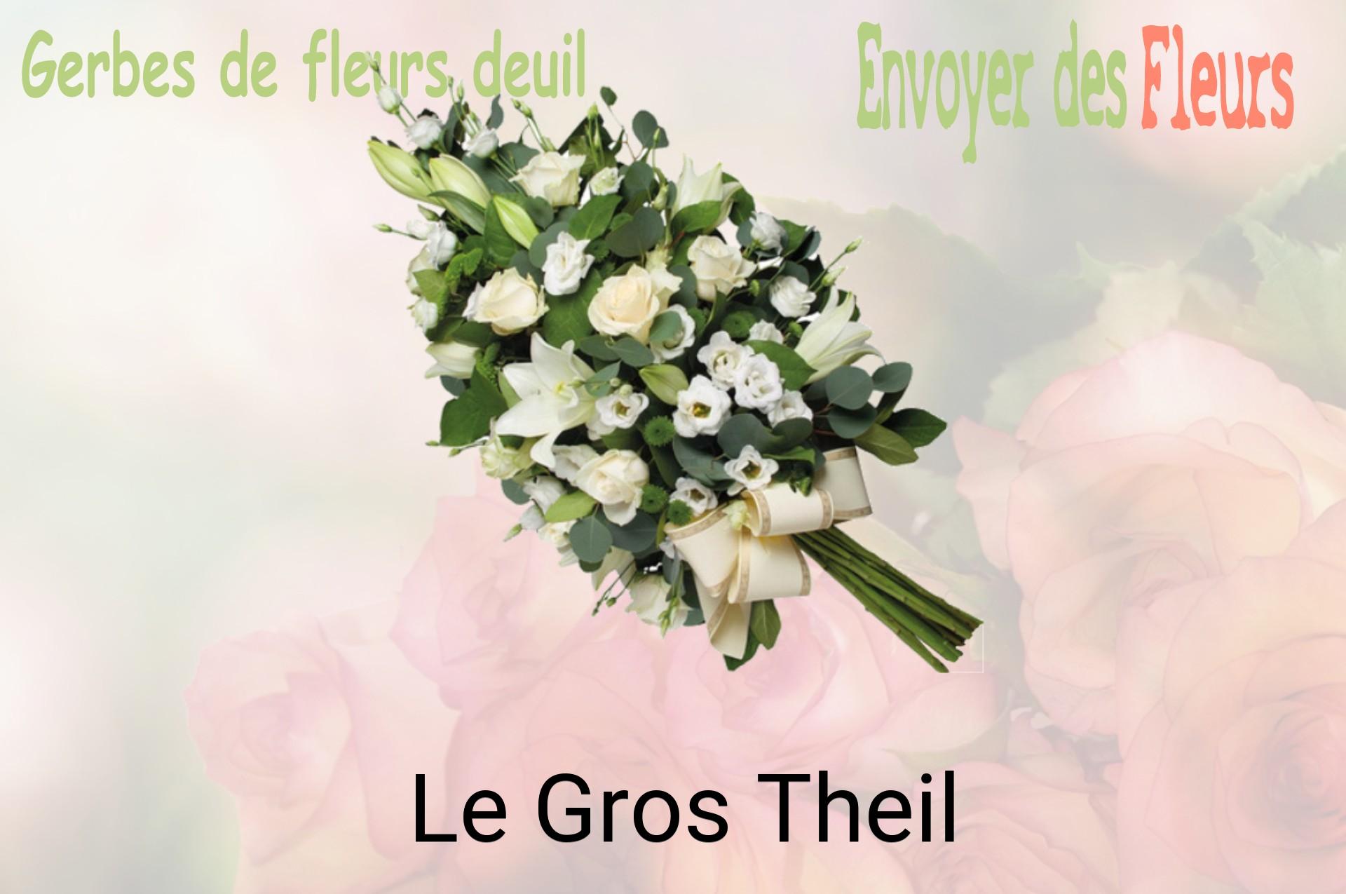 Gerbe de fleurs de deuil livrée à Le Gros-Theil